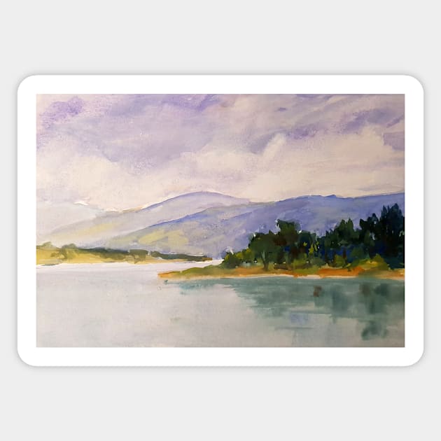 Lake Jindabyne III Sticker by Terrimad